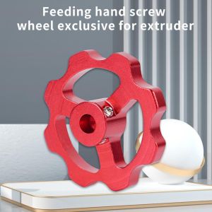 HUGHES Ender 3 V2 CR-10 Feeding Motor Extrusion Nut Hand Screw Nut E-axis Motor Extruder Knob Metal Handwheel Hand Screw Wheel 3D Printer Parts