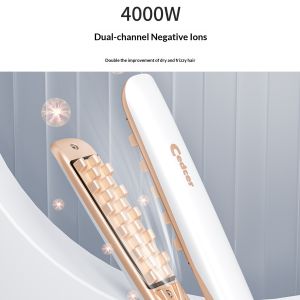 Negative ion volumizing cornrow hair straightener for raising the crown of the head 82026