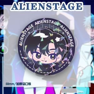 1Pcs Korean Manga Alien Stage Brooch Mizi Sua Ivan Till Hyuna Luka badge 58mm Pin Cosplay Badge Decoration gift