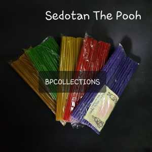 5 PAK 200 pcs Sedotan Ikatan Murah Plastik 5mm Panjang 24cm 5 Warna Warni Ikat Minuman Es Straw Kecil Pooh ECER