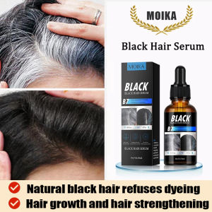 Black Hair Serum White Hair Turns Black Serum 30ml Blackening of Hair Roots Herbal Hair Care Naturally Eliminate Gray Hair Hair Growth Serum Treatment Hair Loss Promotes Hair Thicker Stronger
