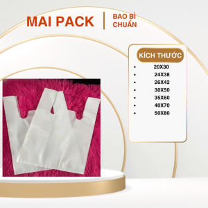 Combo 10kg túi hai quai trắng sữa đủ size đựng đồ giá sỉ tiết kiệm