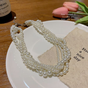 Sang trọng cao cấp Vòng cổ lớp Baroque Vòng cổ ngọc trai Kỳ nghỉ đồ trang sức