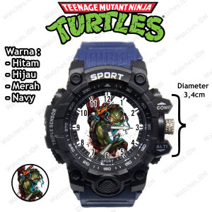 Jam Tangan Anak Laki-Laki Sport Anti Air Karakter Kura Kura Ninja Terbaru