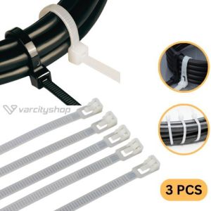 5PCS Reusable Cable Ties Kabel Ties Bisa Buka Kabel Tis Pengikat Kabel Nylon