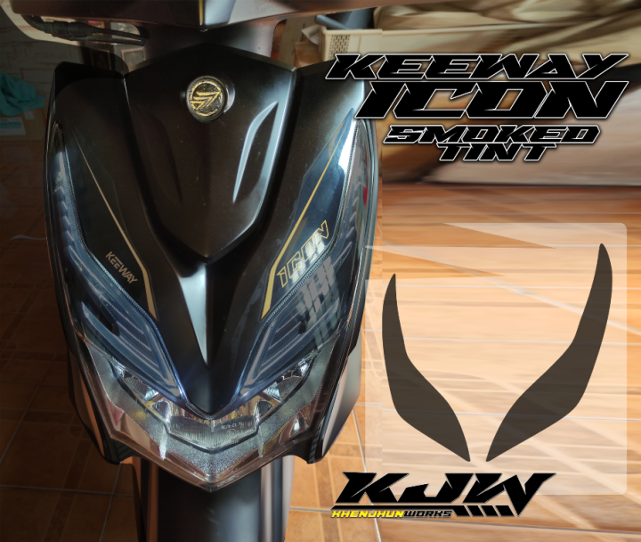 Winker/Kilay Decal For Keeway Icon 110 Smoke Eyes High Quality