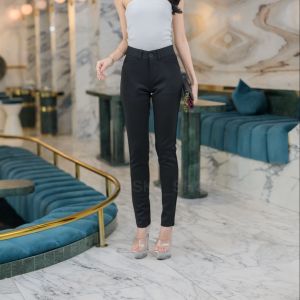 กางเกงทำงานผ้าญี่ปุ่นนุ่มเอวกลาง กางเกงป้ายFamous กางเกงผ้ายืด กางเกงสแล็คผู้หญิง กางเกงขายาว กางเกงแฟชั่นผู้หญิง