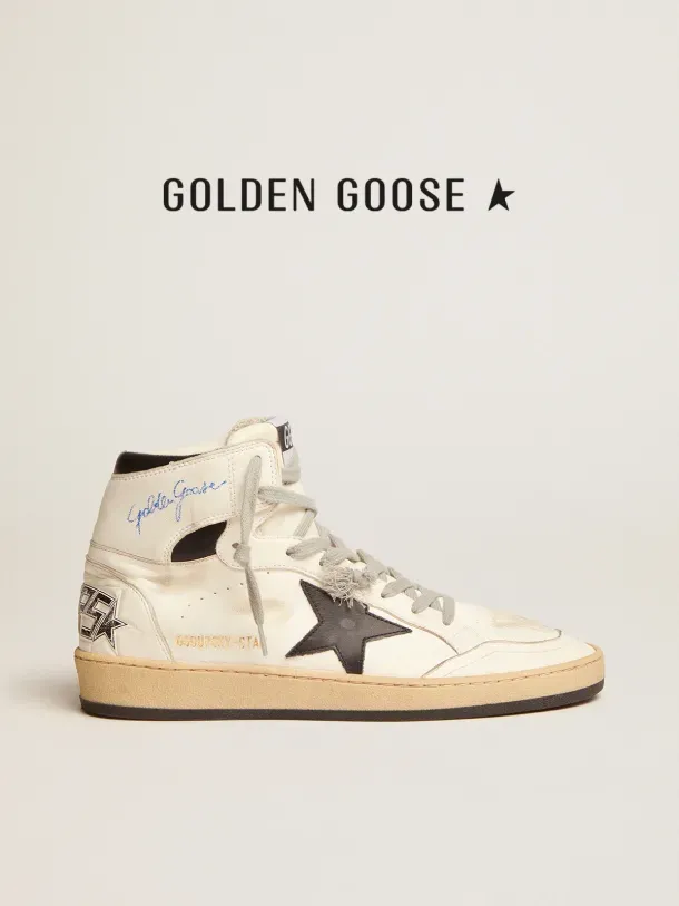 Original Golden Goose Women\'s Sky-Star sneakers with signature on the ankle  and black leather inserts | Lazada PH