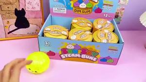 Cute Glitter Squishy Bun Mystery Surprise Soft Fidget Toy Magandang Regalo para sa mga Bata