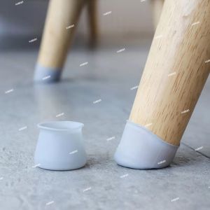 [Protection] 4 Pcs*Chair Leg Cover Silicone Table Foot Cover Chair Leg Protector Pad Chair Protective Cover Non-Slip