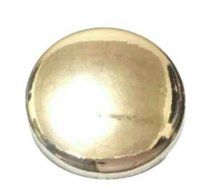 (12 pcs) Diameter 9/11/13/15/18/21/25 mm - Kancing Baju Emas - Bros Jamur Emas Polos - Kancing Jamur