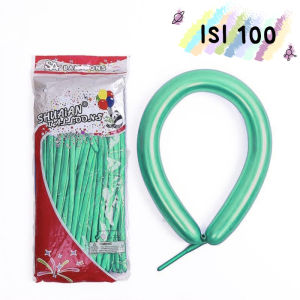 TAIYO Balon Twist PACK Cacing Pentil Pack Chrome Matte Panjang 100 Pcs Warna Metalik Party Balloon Pesta