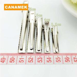 【CANAMEK】 50PCS Fashion Silver Flat Metal Hair Clips Prong Flat Hair Clips Metal Hairpin