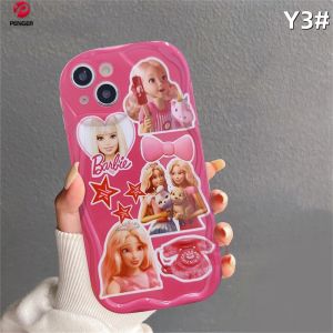 (Lokal Ready) PENGER Casing hp OPPO A17 A17k A16 A16s A54s A16k A16e A12 A5s A7 A11K A1K A57 A77S A53 2020 A3s A12e A33 A31 A52 A92 A54 Reno 8T 4G Reno 5F Kartun Princess Barbie Rose Boneka Kelinci Merah Soft Tpu Case