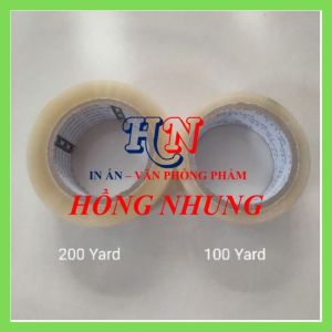 [ SÉT ] COMBO 6 Cuộn Băng Keo Trong/đục 200/120/100 Yard Siêu Dính Chịu Nhiệt