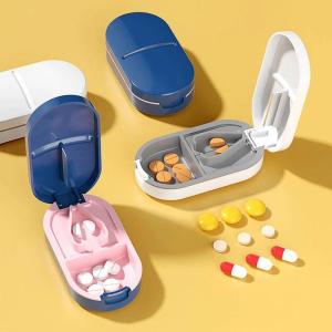 1 Pcs Pill Cutter Box Portable Box Cutter Splitter Pill Holder