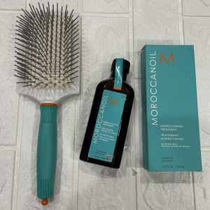 Bộ đôi gỡ rối MOROCCANOIL TREATMENT 100ml + Brush Ceramic Paddle Mini [ New ]