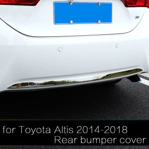 Front Rear bumper cover For TOYOTA Corolla Altis 2014 2015 2016 Stainless steel chrome trim