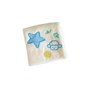 COMEMECO Foldable Design Pet Snuffle Mat Bite Resistant Cartoon Pattern Dog Sniffing Toy Funny Squeaking Molar Sniffing Cloth Book Toy for Dogs