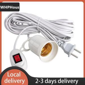[COD] WHPHous Ship within 24 hours E27 2.3M extension cable Lamp Bulb Holder With Switch LED Light Bulb Extension Socket