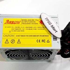 Nguồn máy tính ATX 500W Fan 12Cm 24 Pin CPU 8 Pin (4 Pin + 4 Pin)  Arrow chính hãng