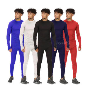 Paket Manset Lengan Panjang dan Celana Baselayer Legging Sport Olahraga Gym Fitness Lari Sepakbola