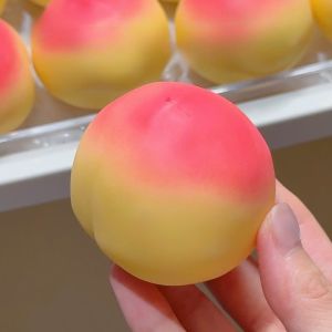 Crunchy Squishy Peach Stress Ball Squeeze Toy for Anxiety Relief Fidget Sensory Toy for Adults Soft Feel ASMR Sensory Adults