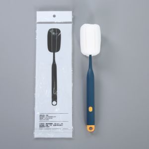 Sponge Brush Long Handle Sponge Cleaning Cup Mug Water Bottle Brush Removable Head Kitchen Cleaner Tools