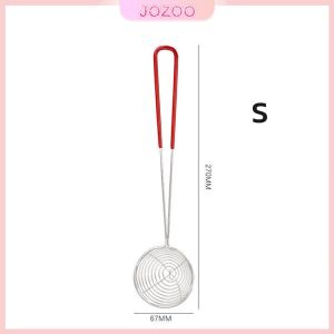 Jozoo Stainless Steel Strainer Filter Kitchen Colander with Red Handle for Kitchen Food