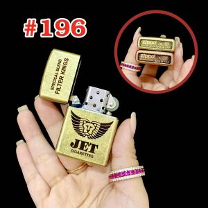 HCM Bật Lửa Zippo Xài Xăng Kiểu Cổ Logo Gói Jet Có Mộc Đáy (Kèm Hộp)
