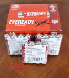 Pin tiểu AA đỏ 1.5V EVEREADY Heavy Duty mẫu mới - Chính hãng