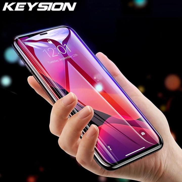 KEYSION Tempered Glass for iPhone 11 Pro Max iphone 12 SE 2020 Screen  Protector Phone HD Clear Full Cover Glass for iPhone X XR XS Max 6S  Plus