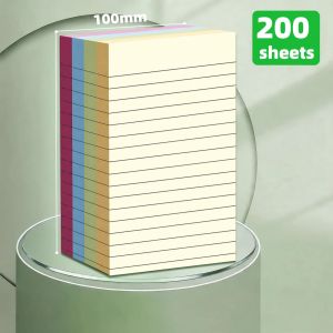 200 Sheets Long Line Sticky Notepad INS Post Sticky It Notes Large Tag Students Note Paper Office Computer Message Board Sticky Notes