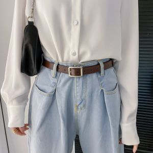 Lady basic style wait belt 女士腰带基本款裤子适用
