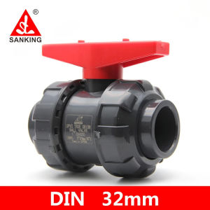 Sanking 32mm UPVC True Ball Valve Union Valve PVC Water Connector Plumbing Hose Fittings