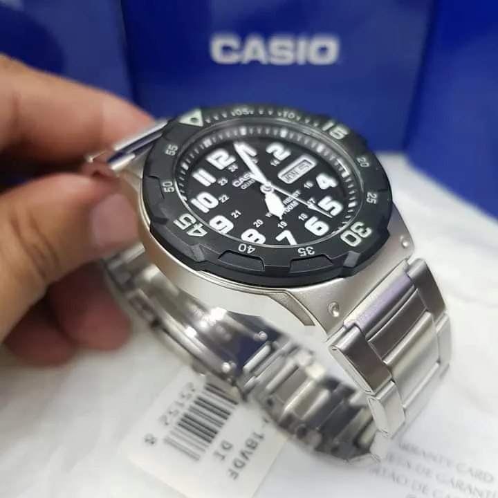 100 Original Casio MRW 200HD 1B Quartz Analog Black Dial