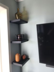 3 pcs solid wood shelves with invisible metal support floating wall shelves easy-to-install wooden book shelves