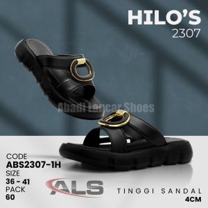 HILOS SANDAL WANITA MODEL TERBARU WEDGES 4CM MOTIF RING BAHAN EVA NYAMAN DIPAKAI AWET DAN TAHAN LAMA