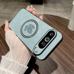 Luxury Maple Leaves2 for Magentic Case for Google Pixel 9 Pro XL 8 7 Pro 8A Leather Wrist Strap Cover for Pixel 9Pro 9A