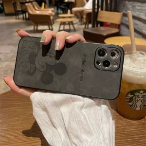 พร้อมส่ง เคสไอโฟน 13 11 8พลัส มิกก Mickey น่ารักการ์ตูน หนัง เคส iphone 12 11 pro max Xr Xs X 7 8 plus case นิ่ม SE2020