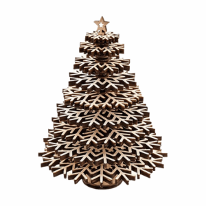 MIRELINA Tự làm Đồ trang trí cây thông Noel Gỗ Đĩa hình bông tuyết Cây thông Noel có thể tháo rời Sáng tạo Tự lắp đặt Đồ trang trí Giáng sinh Trang trí lễ hội