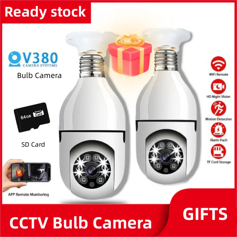 XXX V380 Bulb CCTV Camera 1080P HD Wifi 360 Automatic Connect To Cellphone  outdoor Cam | Lazada PH