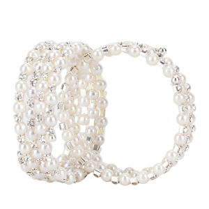 [fenggongshuode] Multilayer Wide Elastic Cuff Bracelet Bangle Wristband Jewelry