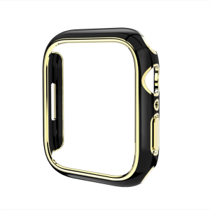 Electroplated PC Protective Watch case For Apple Watch S8/7/6/5/4/3/2/1 SE2 Scratch-proof hard case For iWatch 49MM 45MM 44 42 41 40 38 Two-Colors