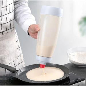 BPA-Free Pancake Batter Dispenser – Hotcake Shake & Squeeze Bottle Mixer