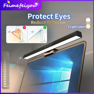 Đèn LED Treo Màn Hình Thanh Đèn Đọc Sách Màn Hình Máy Tính Xách Tay Máy Vi Tính Văn Phòng Đèn Để Bàn Chăm Sóc Mắt Đèn Học Thanh Đèn Chạy Bằng USB 50Cm 33Cm Có Kẹp Hẹn Giờ 60 Phút