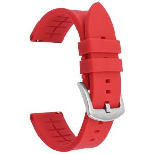 Curved end 20mm 22mm 24mm Silicone Dive Watch Straps Waterproof Soft WristBand For Huawei Samsung Smart Bracelet Universal Band Accessory