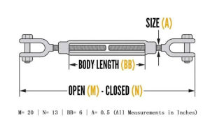 Tăng đơ thép căng cáp