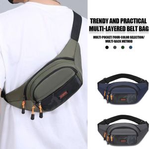 Mens Crossbody Waist Bag | Multi-Functional Lightweight & Spacious waterproof Sports Waist Bag