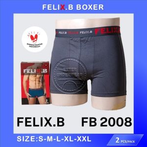 Celana Boxer Pria Felix.B FB 2008 ISI-2 PCS